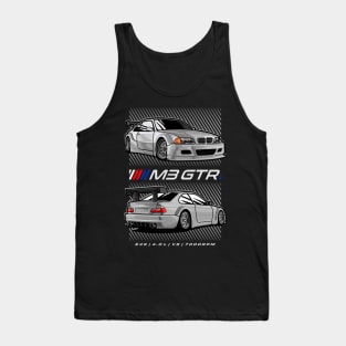 BMW M3 GTR White Tank Top